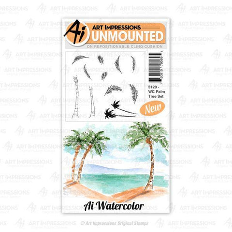 Watercolour Stamps - Palm Tree Set