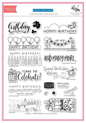 Clear Stamps - Happy Birthday by The Stamping Village
