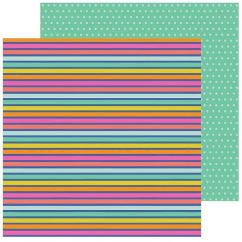 Live Life Happy - Rainbow Stripes