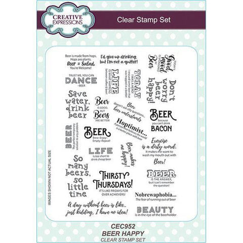 Clear Stamps - Beer Happy