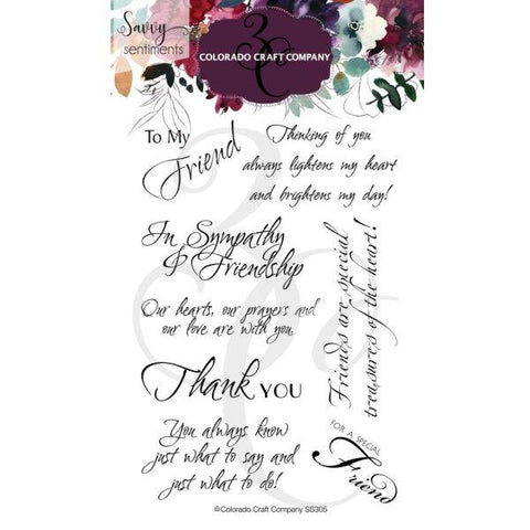 Clear Stamps - Savvy Sentiments - Friendship
