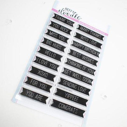 Clear Stamps - Bold Banner Sentiments