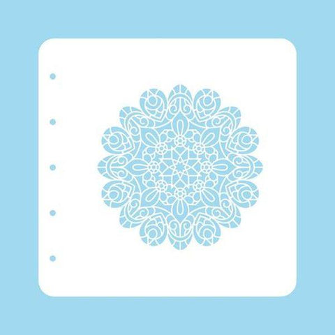 Stencil A6 for Magnetic Colour - Christmas Time - Mandala