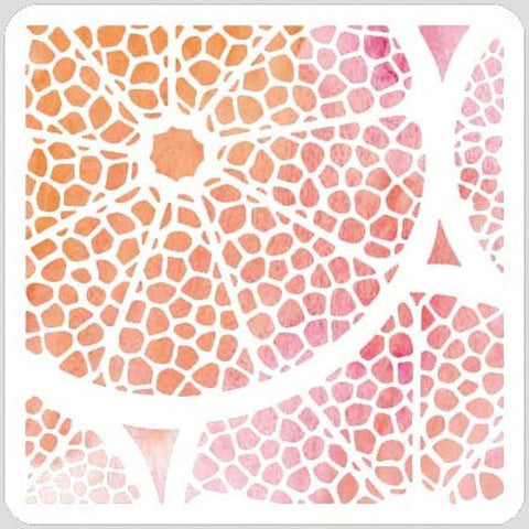 6x6 Stencil - Citrus Lace
