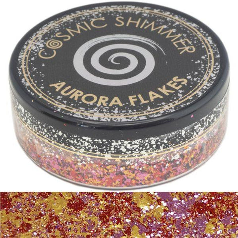 Cosmic Shimmer Aurora Flakes - Amber Glow