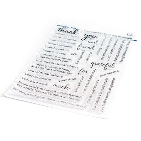 Clear Stamps - Simple Sentiments:  Thank You