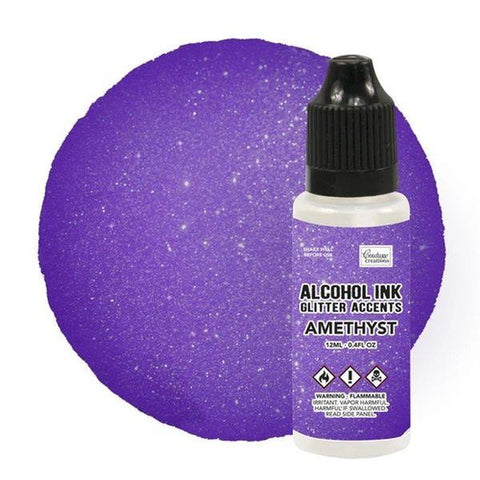 Glitter Accents Alcohol Ink - Amethyst