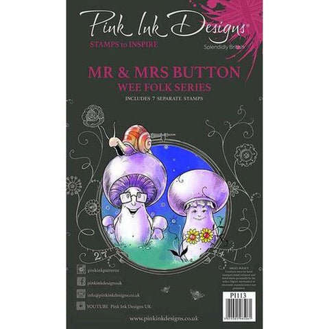 Clear Stamps - Wee Folk Series - Mr & Mrs Button