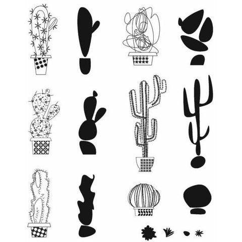 Cling Stamps - Mod Cactus