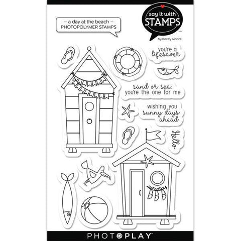 Say it With Stamps - A Day at the Beach Clear Stamps