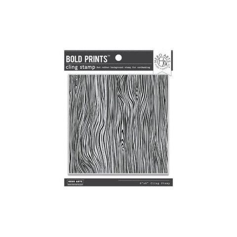 Bold Prints Cling Stamp - Woodgrain