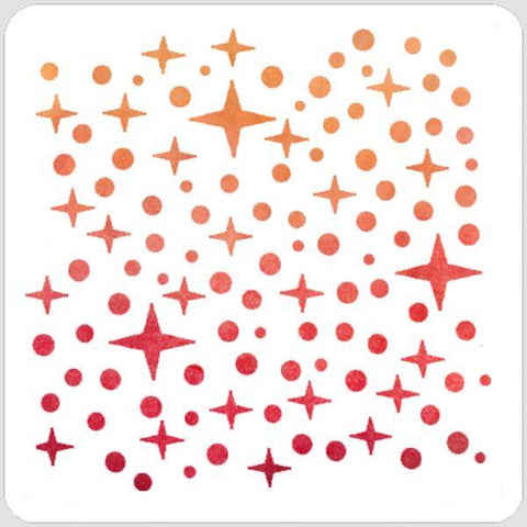 Stencil - 6x6 - Twinkle Stars