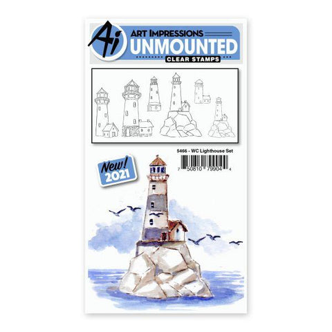 Watercolor Stamps - Lighthouse Set