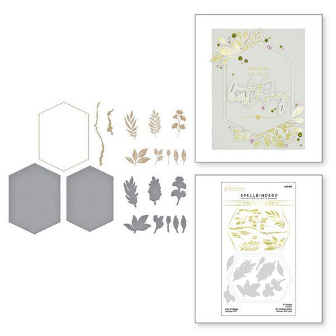 Yan's Blooms Collection - Geo Foliage Hot Foil Plate & Die Set