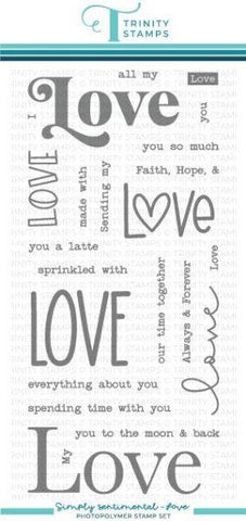 Simply Sentimental - Love - Clear Stamp Set