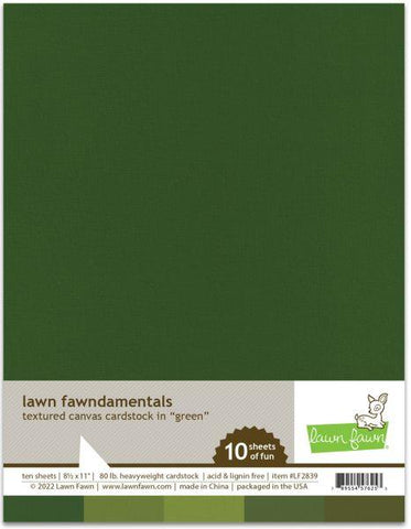 Textured Cavnvas Cardstock - Green