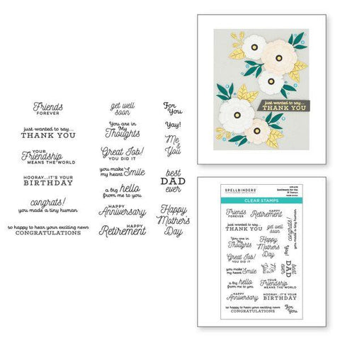 Celebrate You Collection - Sentiments for You - Clear Stamps