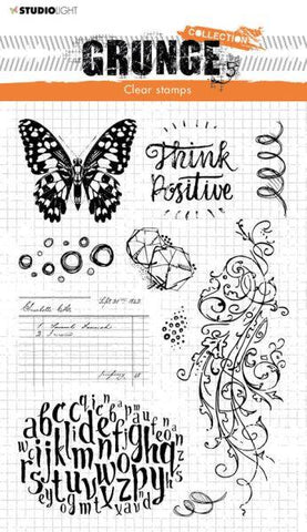 Grunge Collection Clear Stamp - Elements - Butterfly
