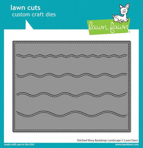 Stitched Wavy Backdrop - Landscape - Lawn Cuts