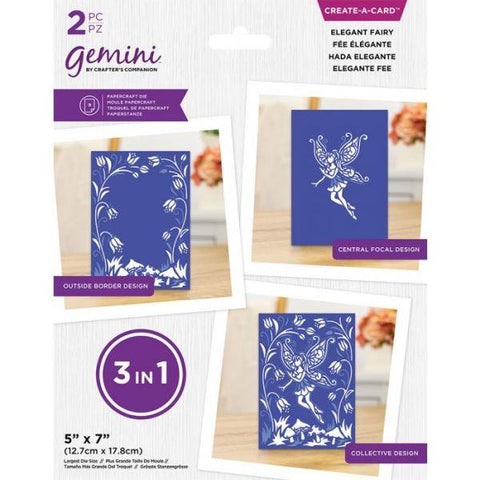 Gemini 3-in-1 Create a Card Die - Elegant Fairy