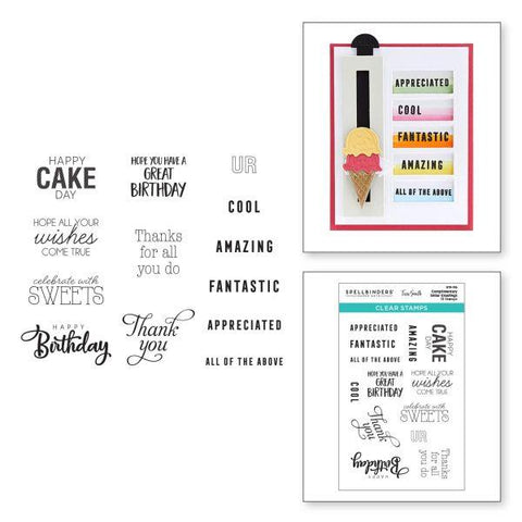 Birthday Celebration - Complimentary Slider Greetings - Clear Stamps
