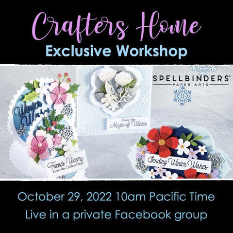 Winter Florals Card Class - Saturday, October 29 @ 11am, in a Private Facebook Group