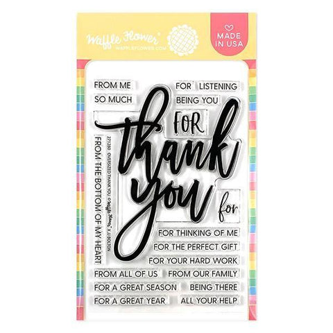 Oversized Thank You Clear Stamp Set
