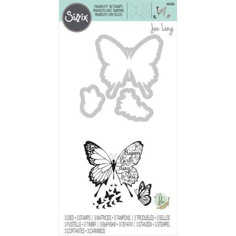 Butterfly Birthday - Framelits Dies w. Stamps