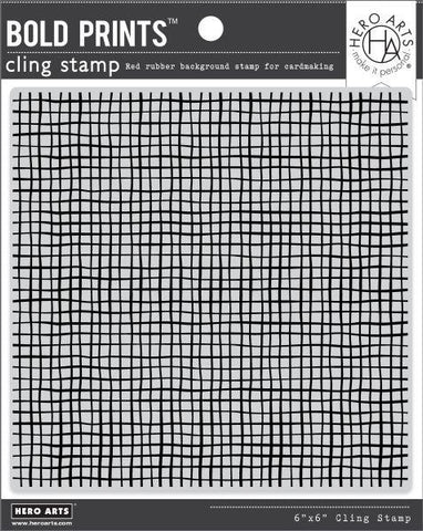 Bold Prints Cling Stamp - Burlap