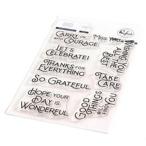 Wonderful Sentiments - Clear Stamps