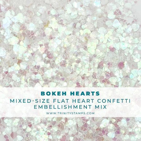 Flat Confetti Embellishment Mix - Bokeh Heart