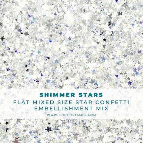 Flat Confetti Embellishment Mix - Shimmer Stars