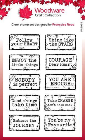 Distressed Labels - Clear Stamp Set