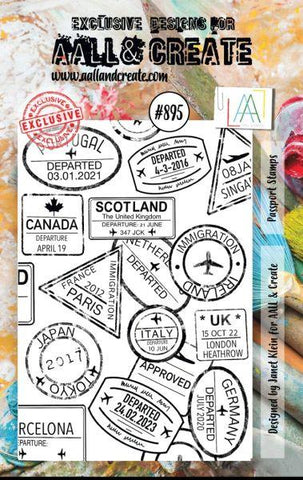 Passport Stamps - Clear Stamps