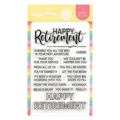 Happy Retirement Duo Clear Stamp Set