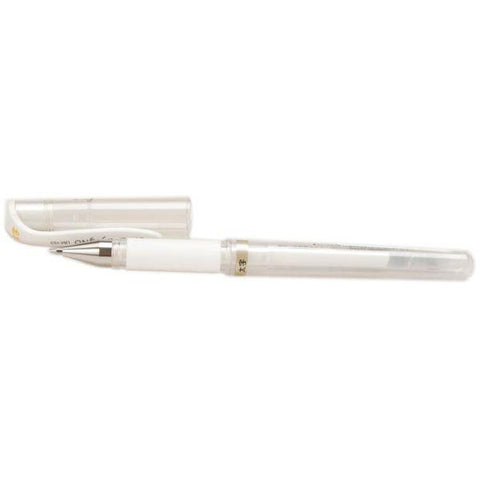 White Uniball Gel Pen