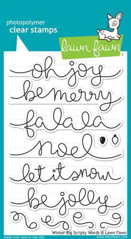 Clear Stamps - Winter Big Scripty Words