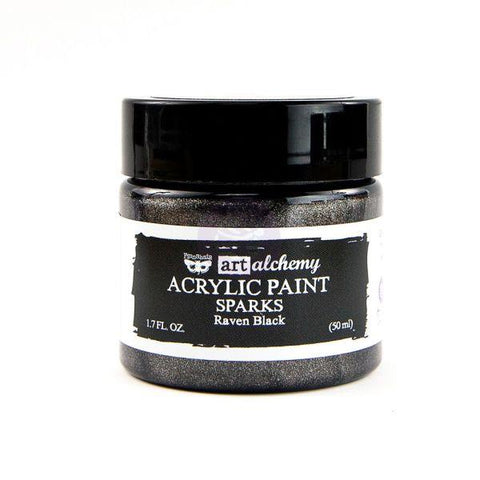 Sparks Acrylic Paint - Raven Black